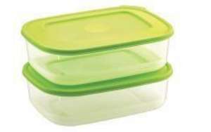 Food Saver Container 1000H (1000H X 2) (2000 ml) (Green)